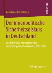 Cover von Der innenpolitische Sicherheitsdiskurs in Deutschland