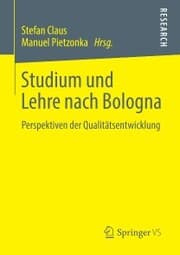 Cover von Studium und Lehre nach Bologna