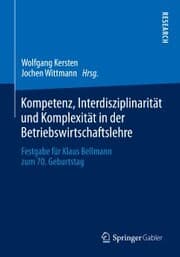 Cover von Kompetenz, Interdisziplinarität und Komplexität in der Betriebswirtschaftslehre