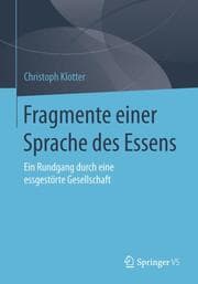 Cover von Fragmente einer Sprache des Essens