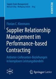 Cover von Supplier Relationship Management im Performance-based Contracting