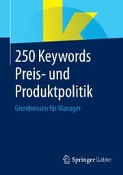 Cover von 250 Keywords Preis- und Produktpolitik