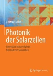 Cover von Photonik der Solarzellen
