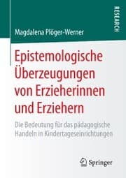 Cover von Epistemologische Überzeugungen von Erzieherinnen und Erziehern