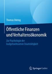 Cover von Öffentliche Finanzen und Verhaltensökonomik