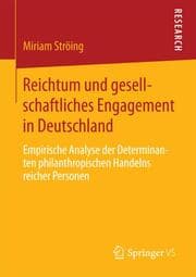 Cover von Reichtum und gesellschaftliches Engagement in Deutschland