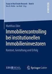 Cover von Immobiliencontrolling bei institutionellen Immobilieninvestoren