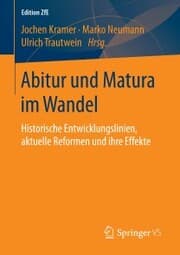 Cover von Abitur und Matura im Wandel