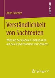 Cover von Verständlichkeit von Sachtexten