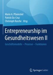 Cover von Entrepreneurship im Gesundheitswesen II