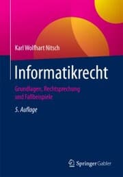 Cover von Informatikrecht