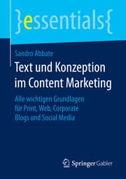 Cover von Text und Konzeption im Content Marketing