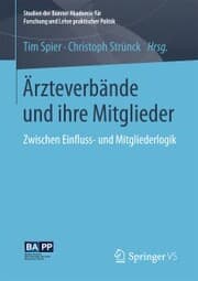 Cover von Ärzteverbände und ihre Mitglieder