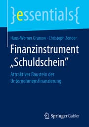 Cover von Finanzinstrument Schuldschein