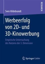 Cover von Werbeerfolg von 2D- und 3D-Kinowerbung