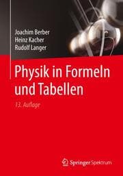 Cover von Physik in Formeln und Tabellen