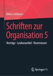 Cover von Schriften zur Organisation 5