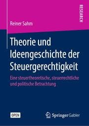 Cover von Theorie und Ideengeschichte der Steuergerechtigkeit