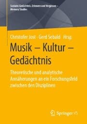 Cover von Musik - Kultur - Gedächtnis