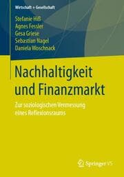 Cover von Nachhaltigkeit und Finanzmarkt