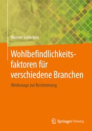 Cover von Wohlbefindlichkeitsfaktoren für verschiedene Branchen