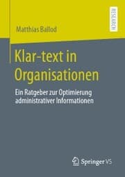 Cover von Klar-text in Organisationen