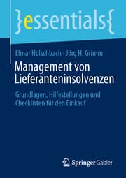 Cover von Management von Lieferanteninsolvenzen