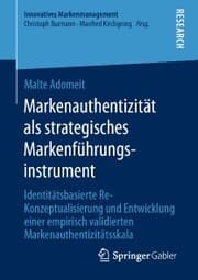 Cover von Markenauthentizität als strategisches Markenführungsinstrument