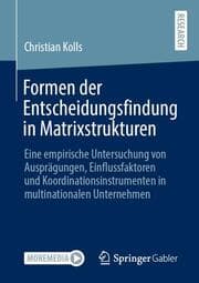 Cover von Formen der Entscheidungsfindung in Matrixstrukturen
