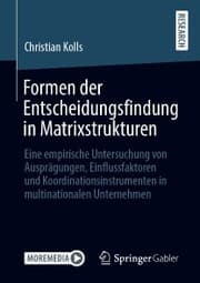 Cover von Formen der Entscheidungsfindung in Matrixstrukturen