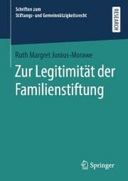 Cover von Zur Legitimität der Familienstiftung