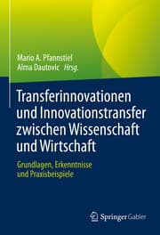 Cover von Transferinnovationen und Innovationstransfer zwischen Wissenschaft und Wirtschaft