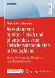 Cover von Akzeptanz von In-vitro-Fleisch und pflanzenbasierten Fleischersatzprodukten in Deutschland
