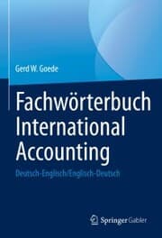 Cover von Fachwörterbuch International Accounting
