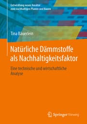 Cover von Natürliche Dämmstoffe als Nachhaltigkeitsfaktor
