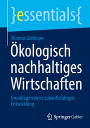 Cover von Ökologisch nachhaltiges Wirtschaften