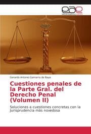 Cover von Cuestiones penales de la Parte Gral.del Derecho Penal (Volumen II)