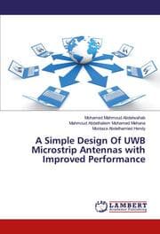 Cover von A Simple Design Of UWB Microstrip Antennas with Improved Performance