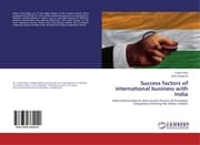 Cover von Success factors of international business with India