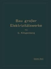 Cover von Bau großer Elektrizitätswerke