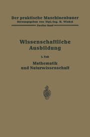 Cover von Die wissenschaftliche Ausbildung