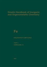 Cover von Fe Organoiron Compounds