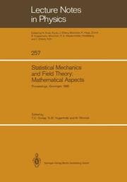 Cover von Statistical Mechanics and Field Theory: Mathematical Aspects