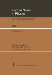 Cover von Fundamentals of Quantum Optics II