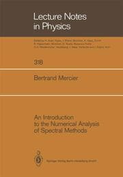 Cover von An Introduction to the Numerical Analysis of Spectral Methods