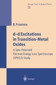Cover von d-d Excitations in Transition-Metal Oxides