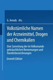 Cover von Volkstümliche Namen der Arzneimittel, Drogen und Chemikalien