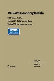 Cover von VDI-Wasserdampftafeln / VDI Steam Tables / Tables VDI de la vapeur deau / Tablas VDI de vapor de agua