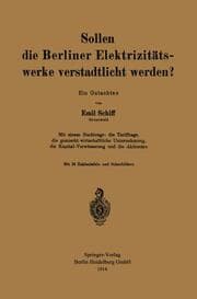 Cover von Sollen die Berliner Elektrizitätswerke verstadtlicht werden?