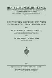 Cover von Die Stumpfen Bauchverletzungen